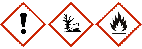 Aroma Manufaktur® Piktogramm > Vorsicht / Umwelt & Gesundheit / Flamme