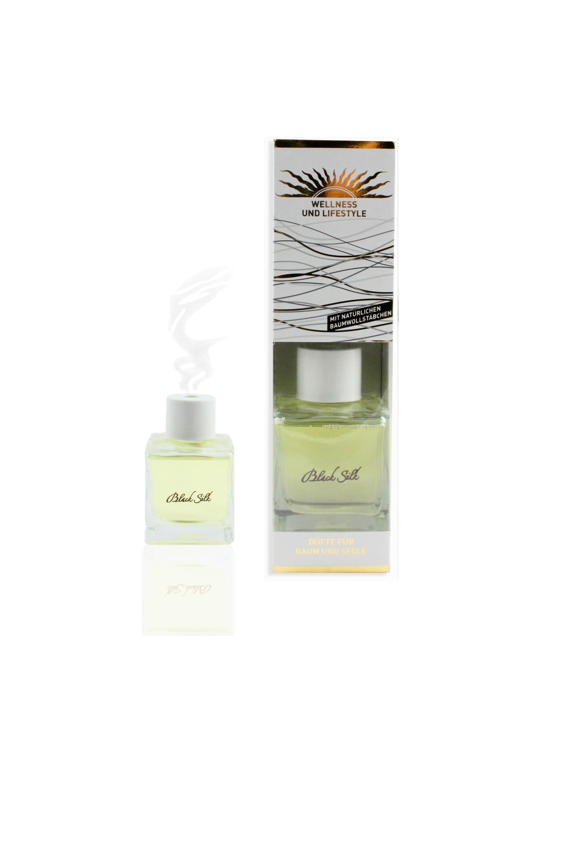 Elegant & weich – De Lux Black Silk – Diffusor Aroma Manufaktur® Raumdüfte