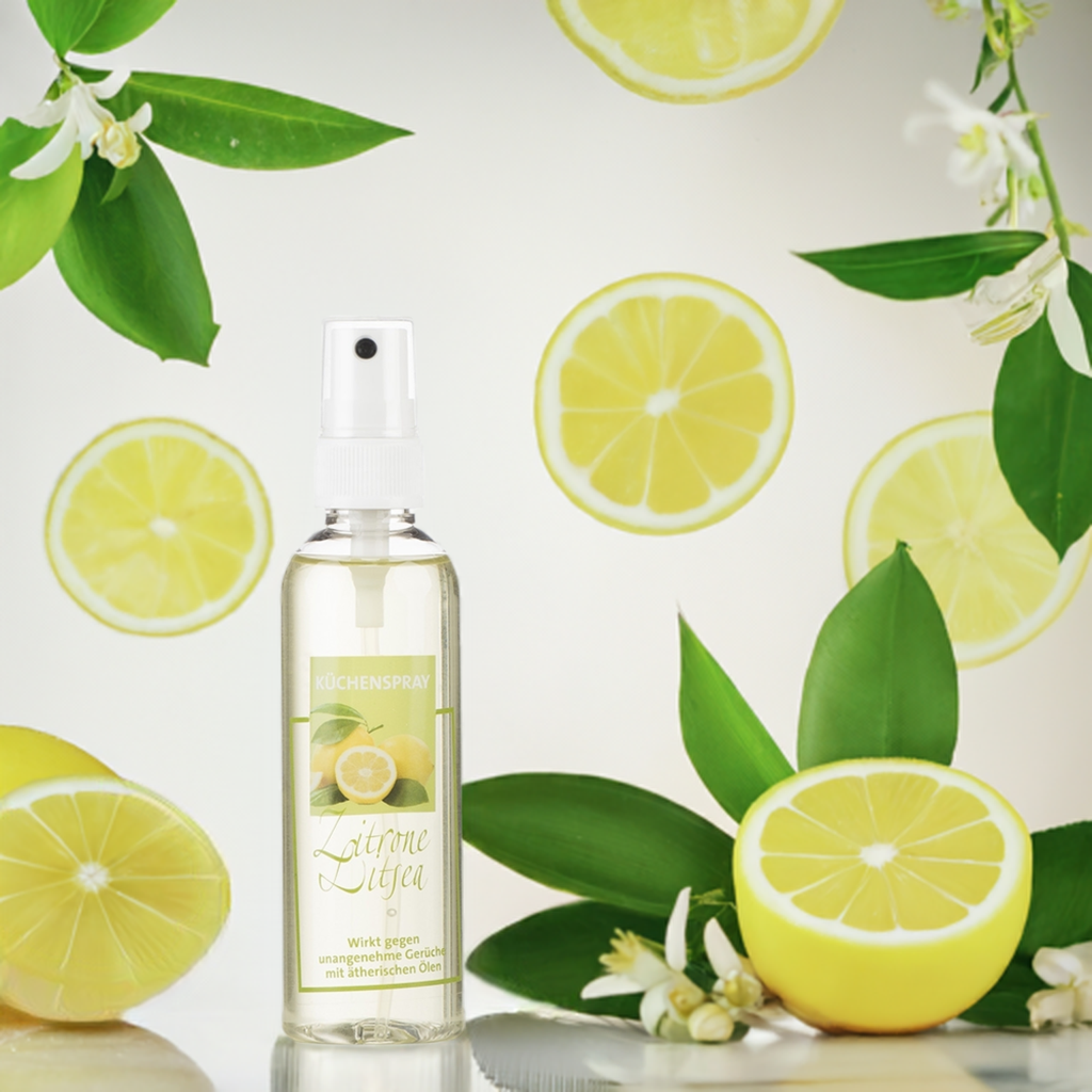 Natürliches Küchen-Duftspray mit Zitrone & Litsea – Frische pur! Aroma Manufaktur® Küche Duftspray