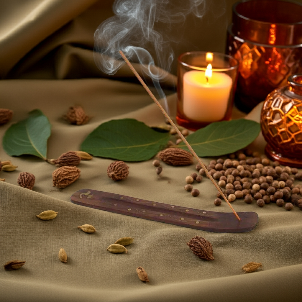 Orientalisch & beruhigend – Patchouli & Kardamom – Räucherstäbchen Aroma Manufaktur® Räuchermittel