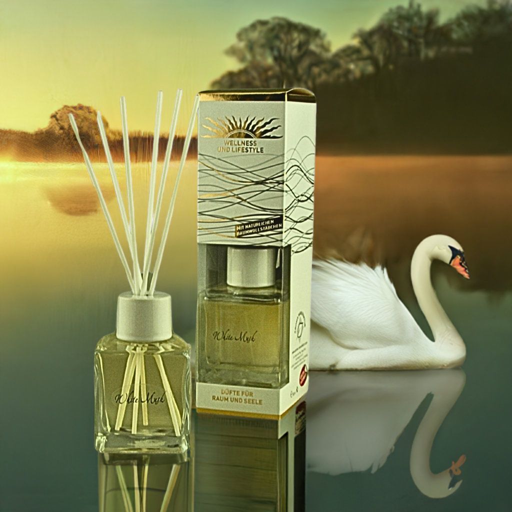 White Musk De Luxe - Aromasticks für frische & reine Luft, 180 ml Aroma Manufaktur®