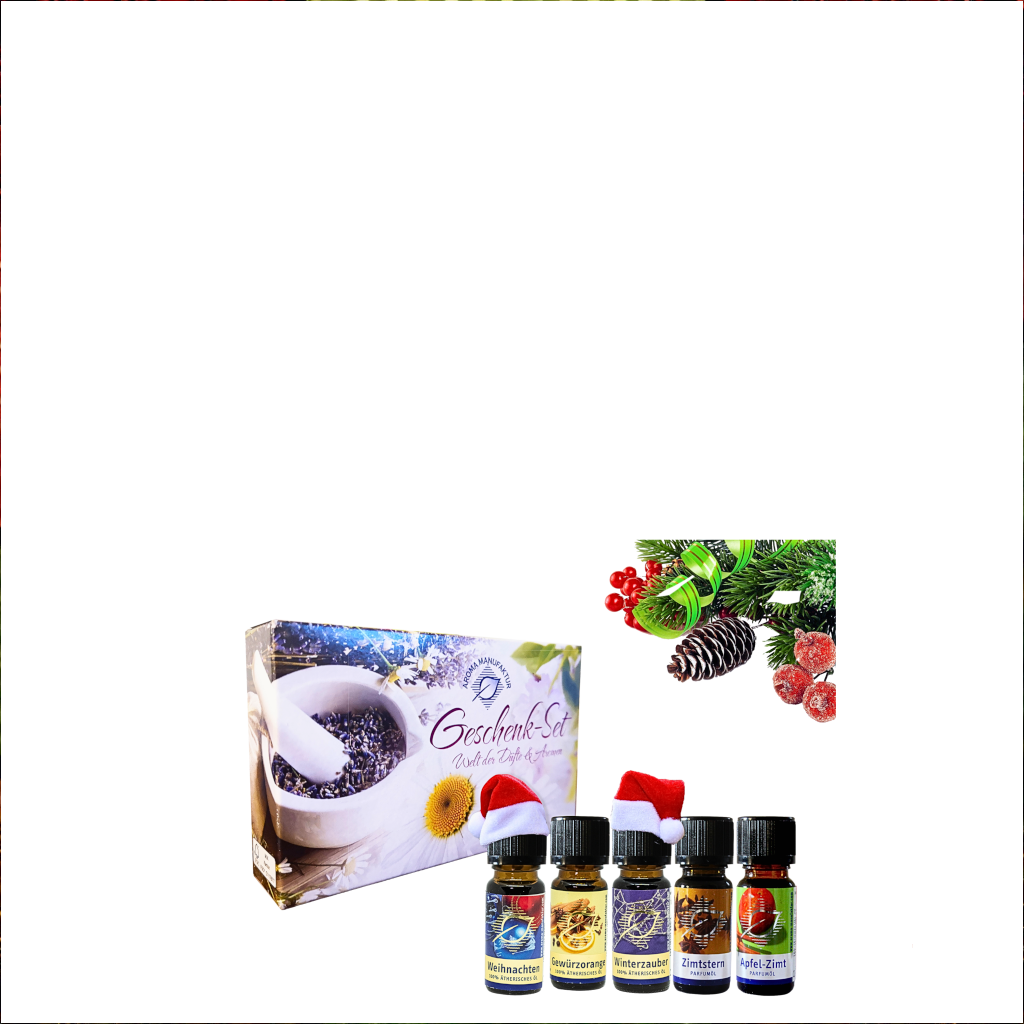 Winter Gebinde 5x 10 ml Duft Geschenkset ätherisches Öl je 10 ml