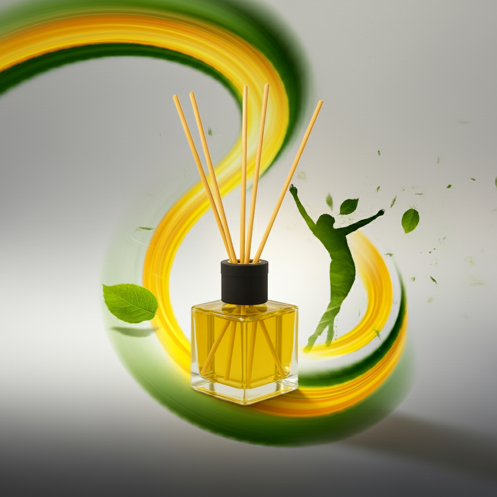 Frischekick – Classic Zitrone & Limette – Diffusor – frisch & belebend > Rattanstäbchen