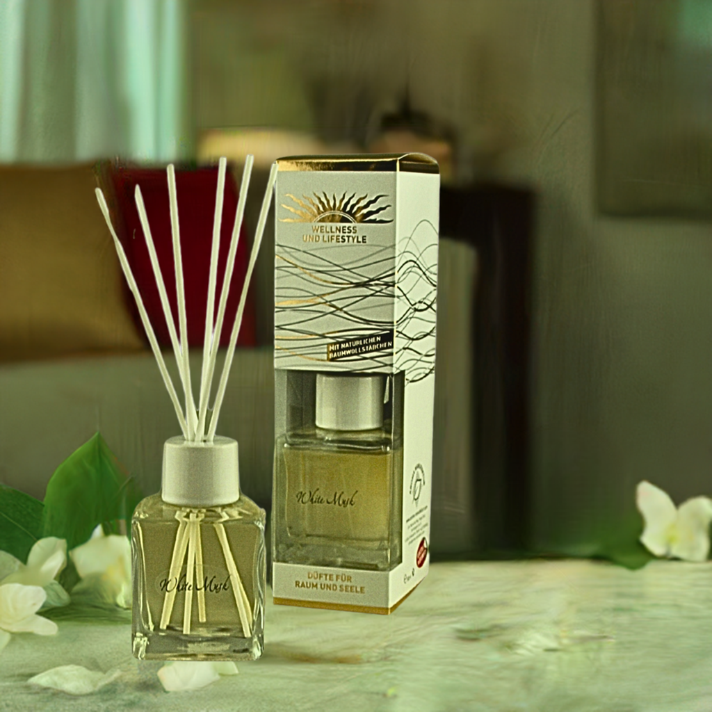 White Musk De Luxe - Aromasticks für frische & reine Luft, 180 ml Aroma Manufaktur®