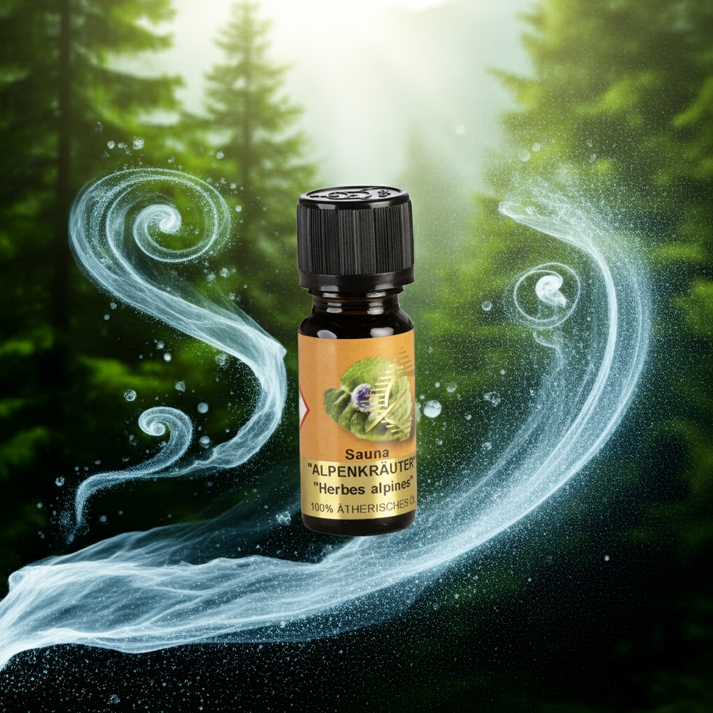 Klar & bergfrisch – Sauna Alpenkräuter – ätherische Ölmischung Aroma Manufaktur® ätherisches Öl
