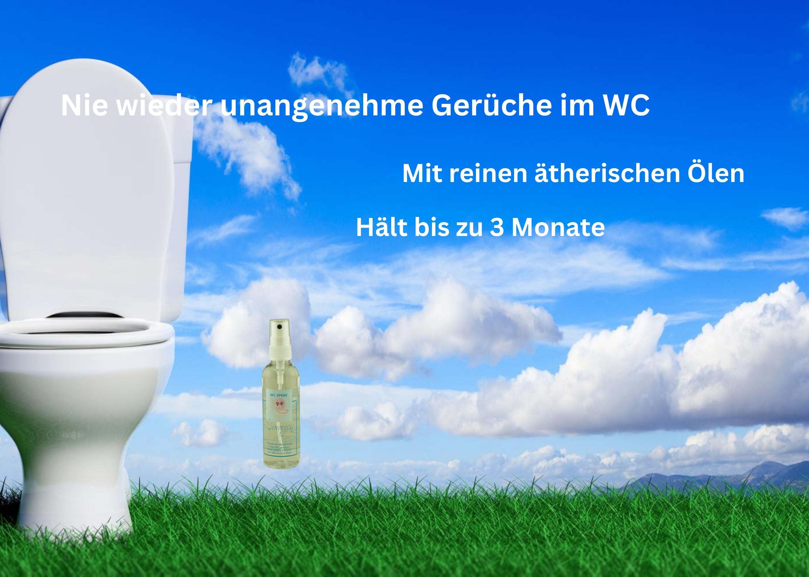 Frischekick – WC-Spray Lemongras – Duftspray Aroma Manufaktur® WC Duftspray