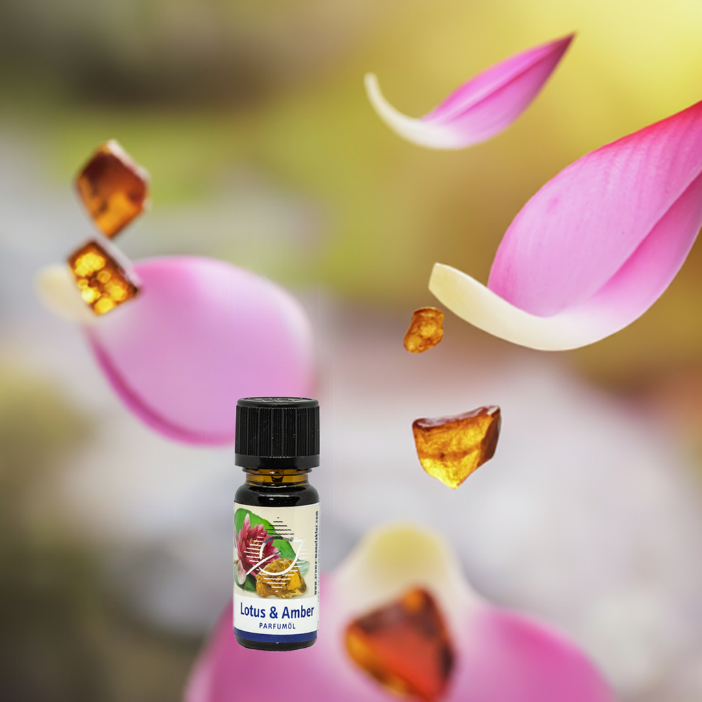 Lotus-Amber Parfum-Öl – 100 % reines Duftöl für Entspannung, 10 ml Aroma Manufaktur® ätherisches Öl