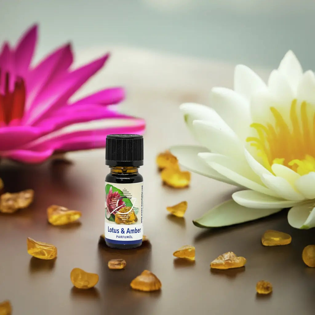 Lotus-Amber Parfum-Öl – 100 % reines Duftöl für Entspannung, 10 ml Aroma Manufaktur®